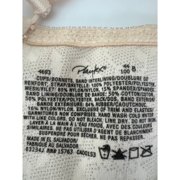 New Beige Wireless Bra Padded shoulders and adjustable straps, support. Size 44B - Picture 3 of 13